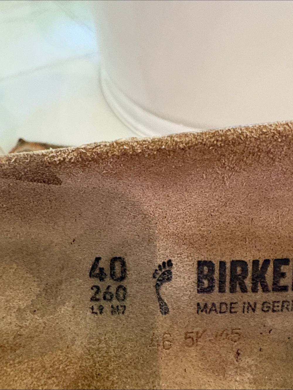 Birkenstock Metallic Bronze Single-Band Slide with Gold Buckles - Picture 6 of 6